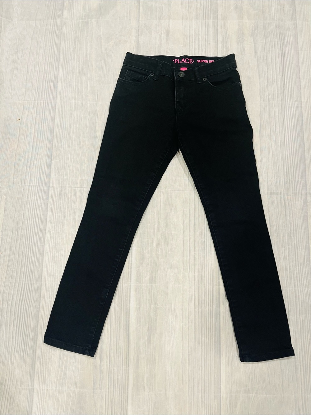 Place Black Super Skinny Jeans GirlsSz 6X/7